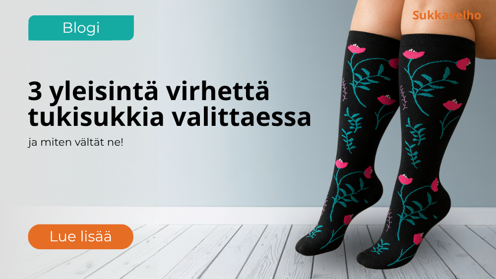 3 yleisintä virhettä tukisukkia valittaessa