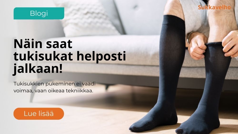 Miten puen tukisukat oikein?