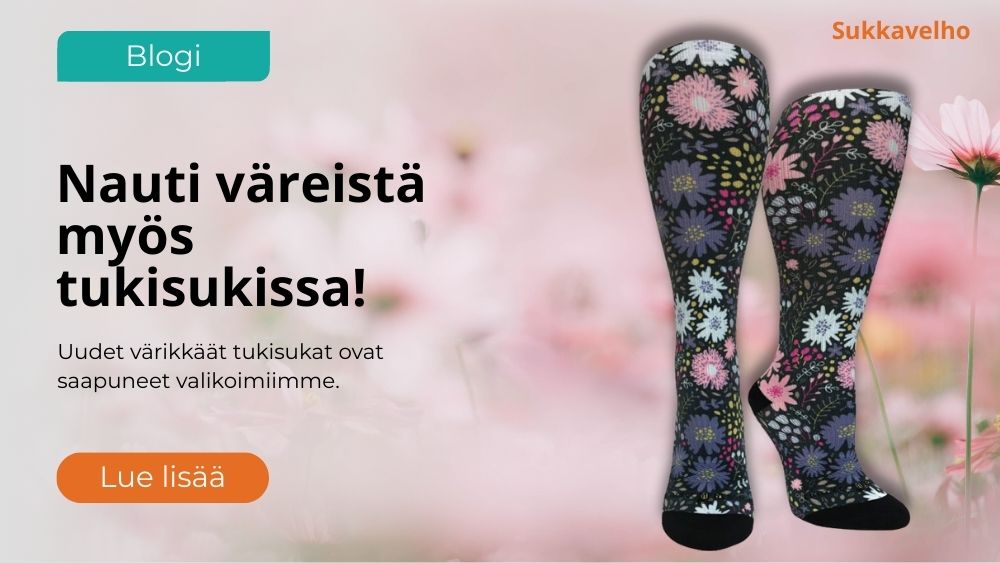Pitääkö tukisukissa olla väriä?
