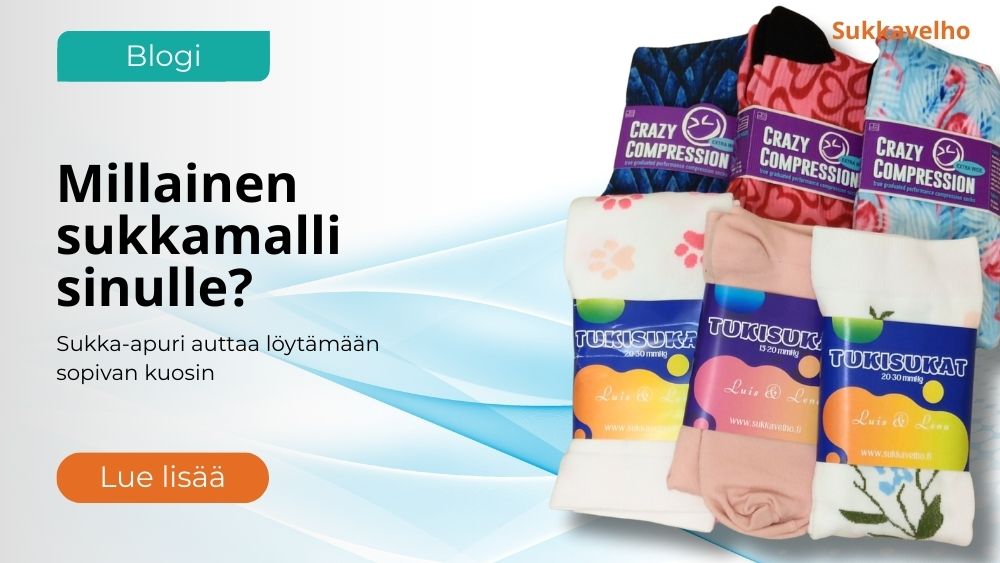 Oletko miettinyt millaiset tukisukat sopisivat sinulle parhaiten?