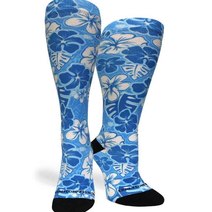 Tukisukat Aloha Blue - Leveä pohje