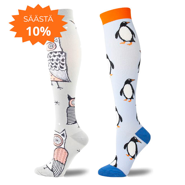 Kuviolliset tukisukat