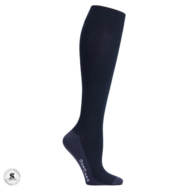 Tumman siniset tukisukat - leveä pohje