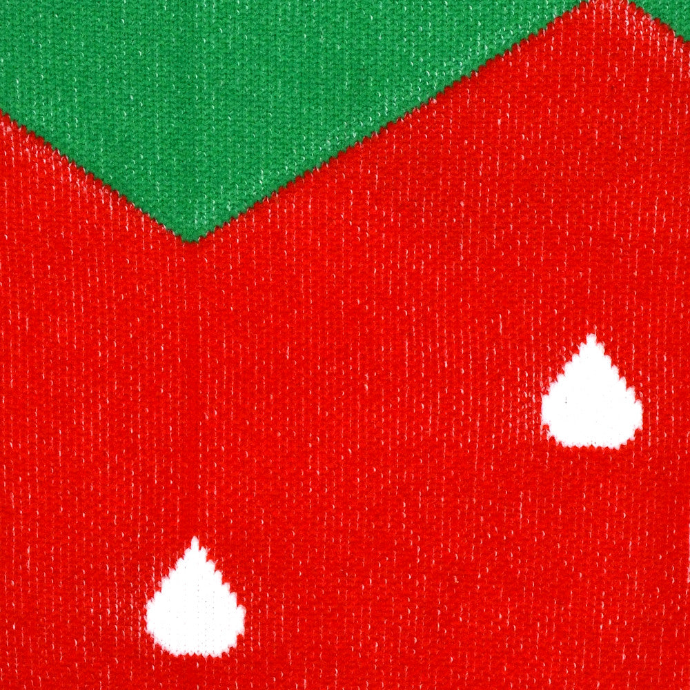 kuviolliset tukisukat - mansikka lähikuva