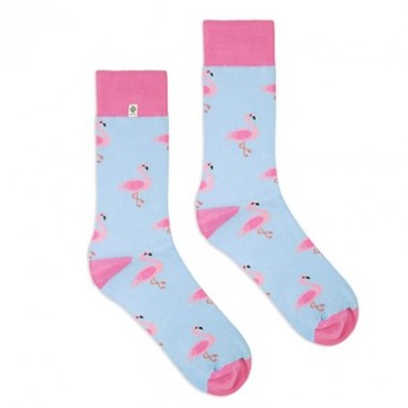 Flamingo hauskat sukat, kuviolliset sukat