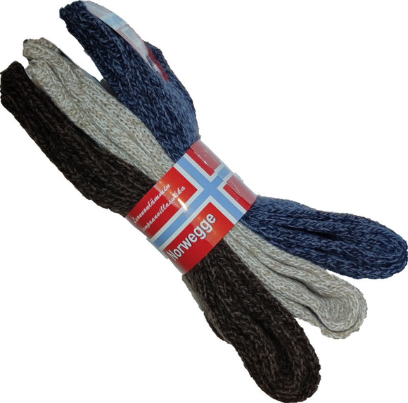 Norwegge villasukat 3 paria, Tummanruskea vaaleanruskea tummansininen